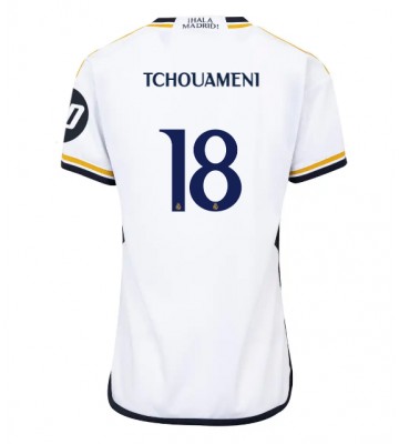 Real Madrid Aurelien Tchouameni #18 Hjemmebanetrøje Dame 2023-24 Kort ærmer
